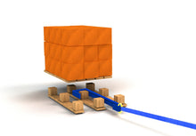 Load image into Gallery viewer, Safepul Pallet Puller (Blue) with a White 5m Strap.