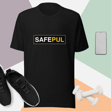 Load image into Gallery viewer, Safepul black logo Unisex t-shirt