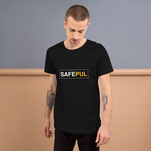 Load image into Gallery viewer, Safepul black logo Unisex t-shirt