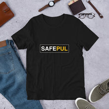 Load image into Gallery viewer, Safepul black logo Unisex t-shirt