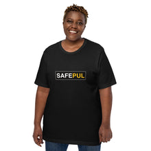Load image into Gallery viewer, Safepul black logo Unisex t-shirt