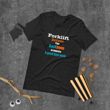 Load image into Gallery viewer, Safepul Forklift driver Unisex black t-shirt