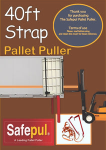 Safepul Container Pallet Puller 2 x hooks with 11.70m Twin strap