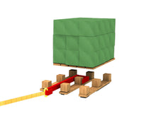 Load image into Gallery viewer, Safepul pallet puller going to the central stump of the pallet
