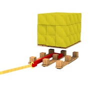 Load image into Gallery viewer, Safepul pallet puller going to the central stump of the pallet