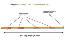 Load image into Gallery viewer, Safepul 20ft Container Pallet Puller (Replacement) 6.7m Strap.