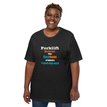 Load image into Gallery viewer, Safepul Forklift driver Unisex black t-shirt
