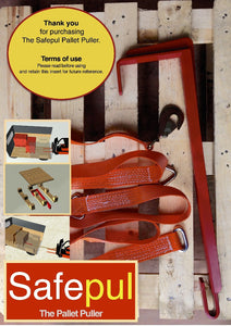 Safepul Pallet Puller (Pack of 3) Mark 2 Regular with 3.7m straps