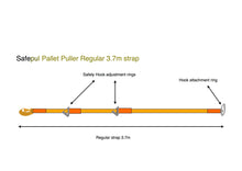 Afbeelding in Gallery-weergave laden, Safepul Pallet Puller (Yellow) with a black 3.7m Strap